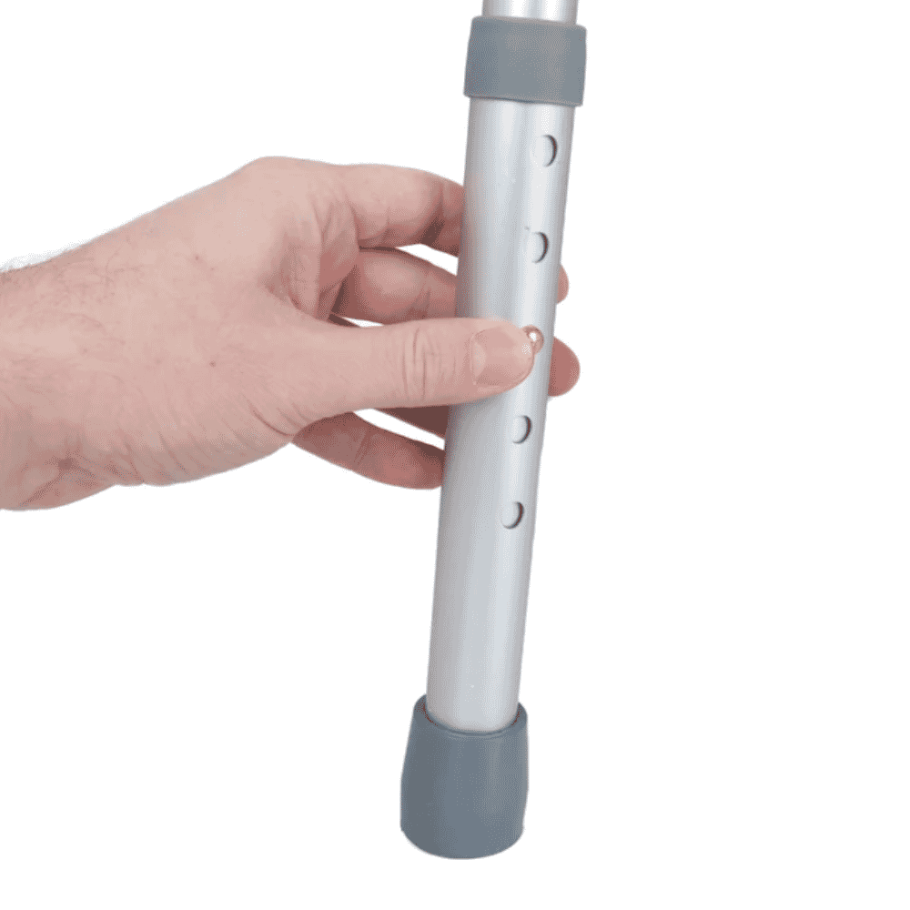folding commode and toilet surround adjustable leg