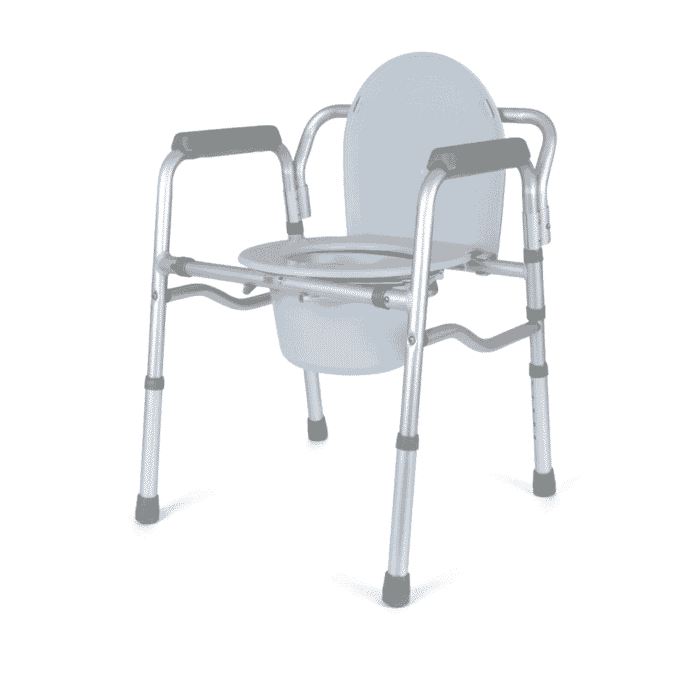 folding commode and toilet surround