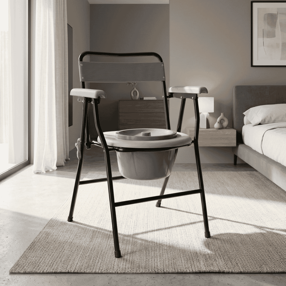 folding commode chair lifestyle