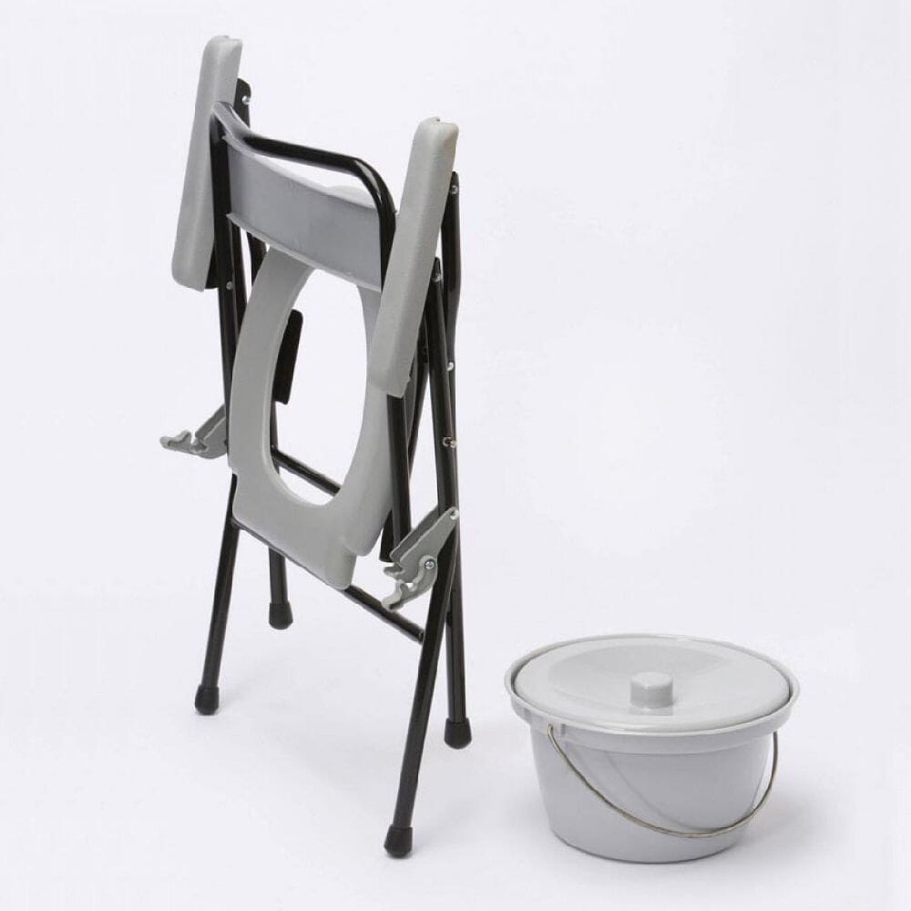 folding commode folded