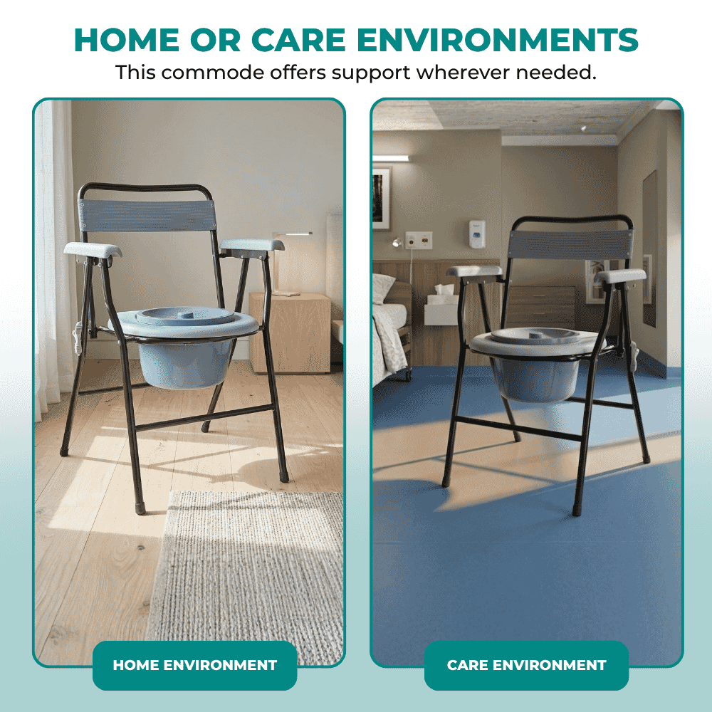 folding commode practical