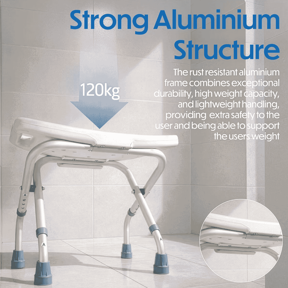 folding shower seat max weight