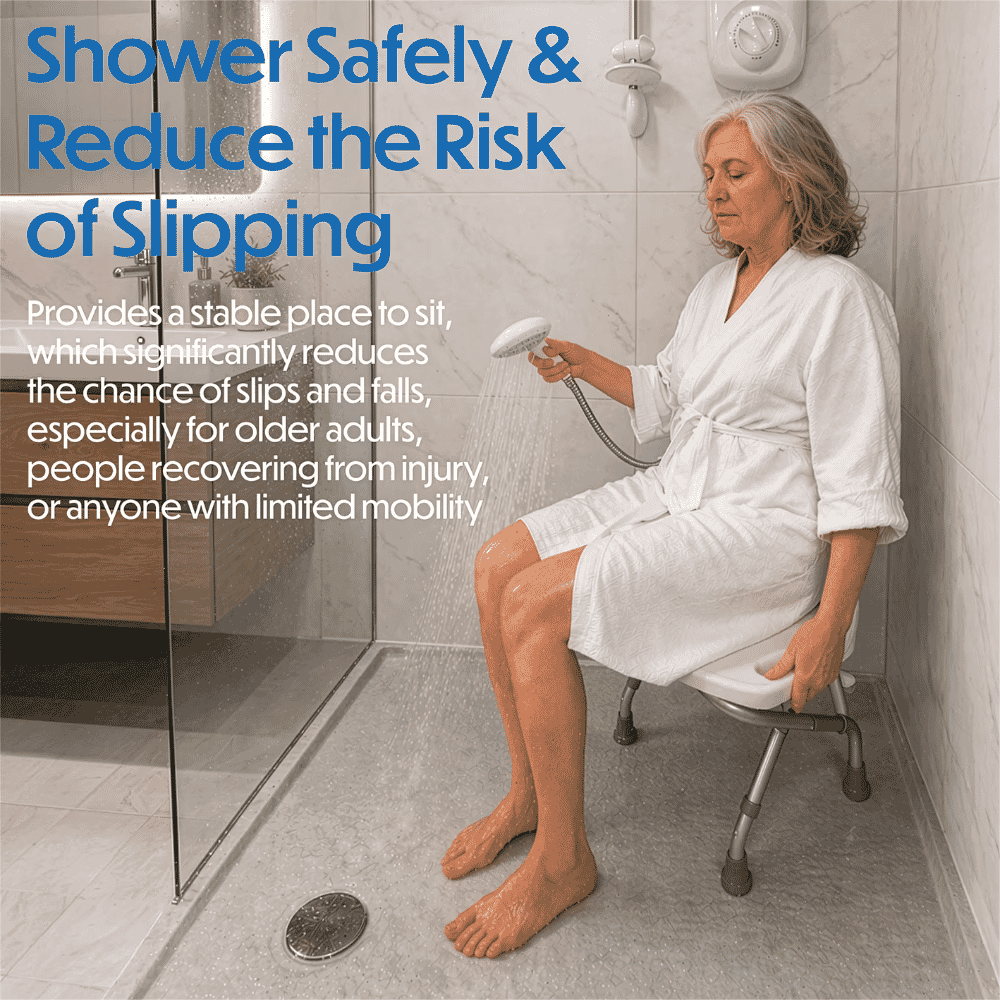 folding shower seat reduce the risk of slipping