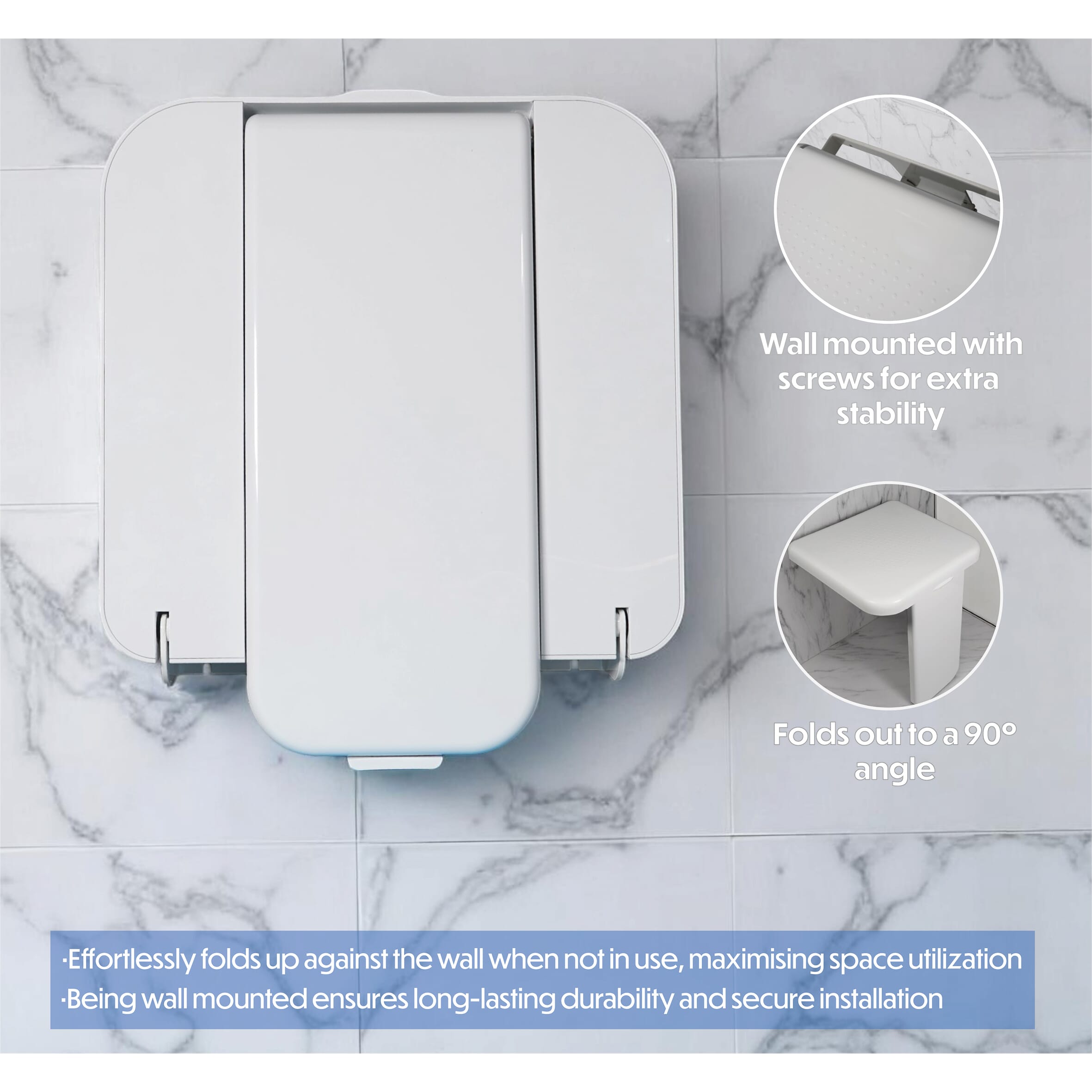 folding shower seat with leg 5