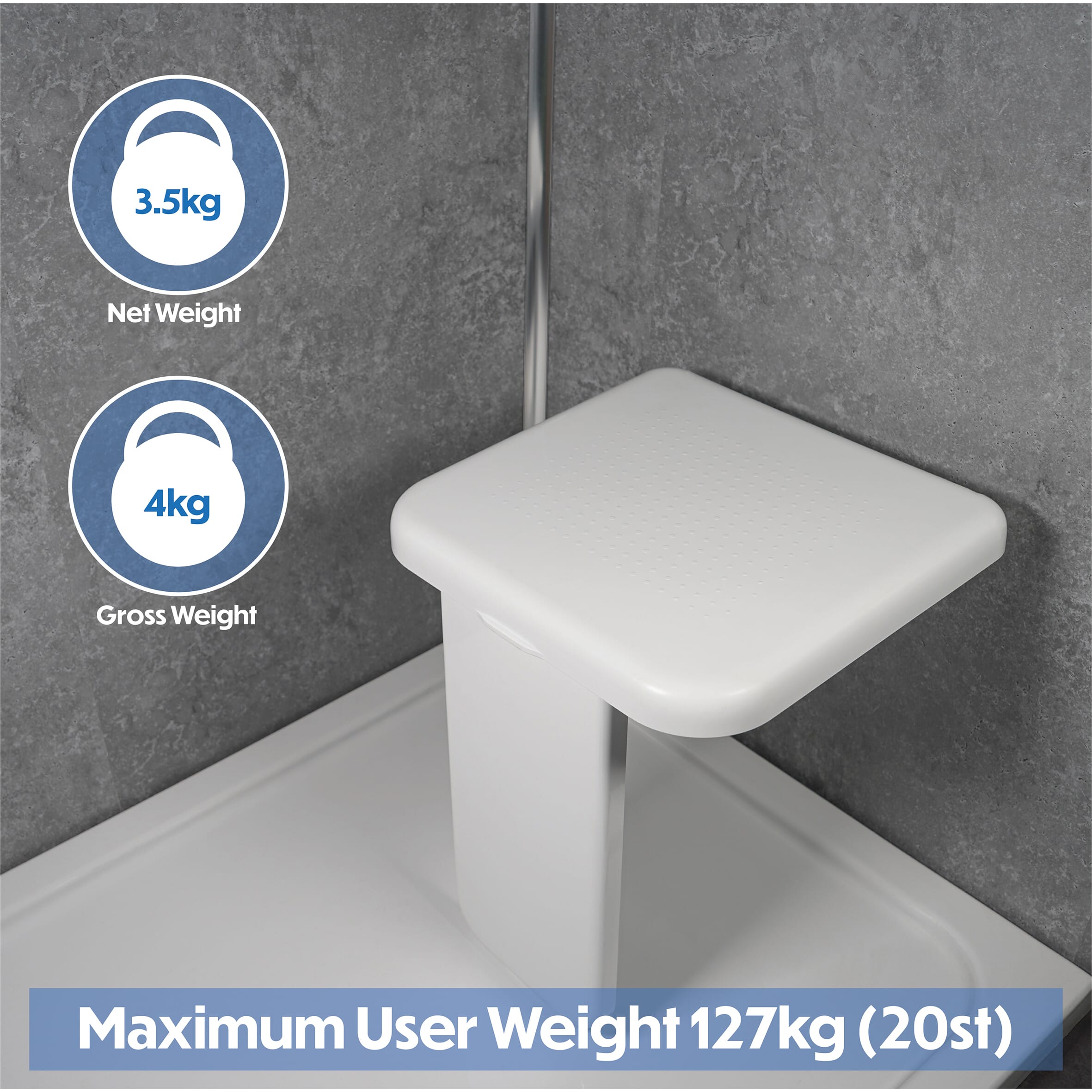 folding shower seat with leg 7