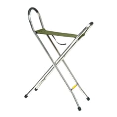 Folding Stick Seat - Short, Green seat