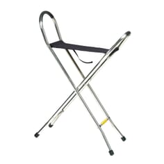 Folding Stick Seat - Short, Black seat