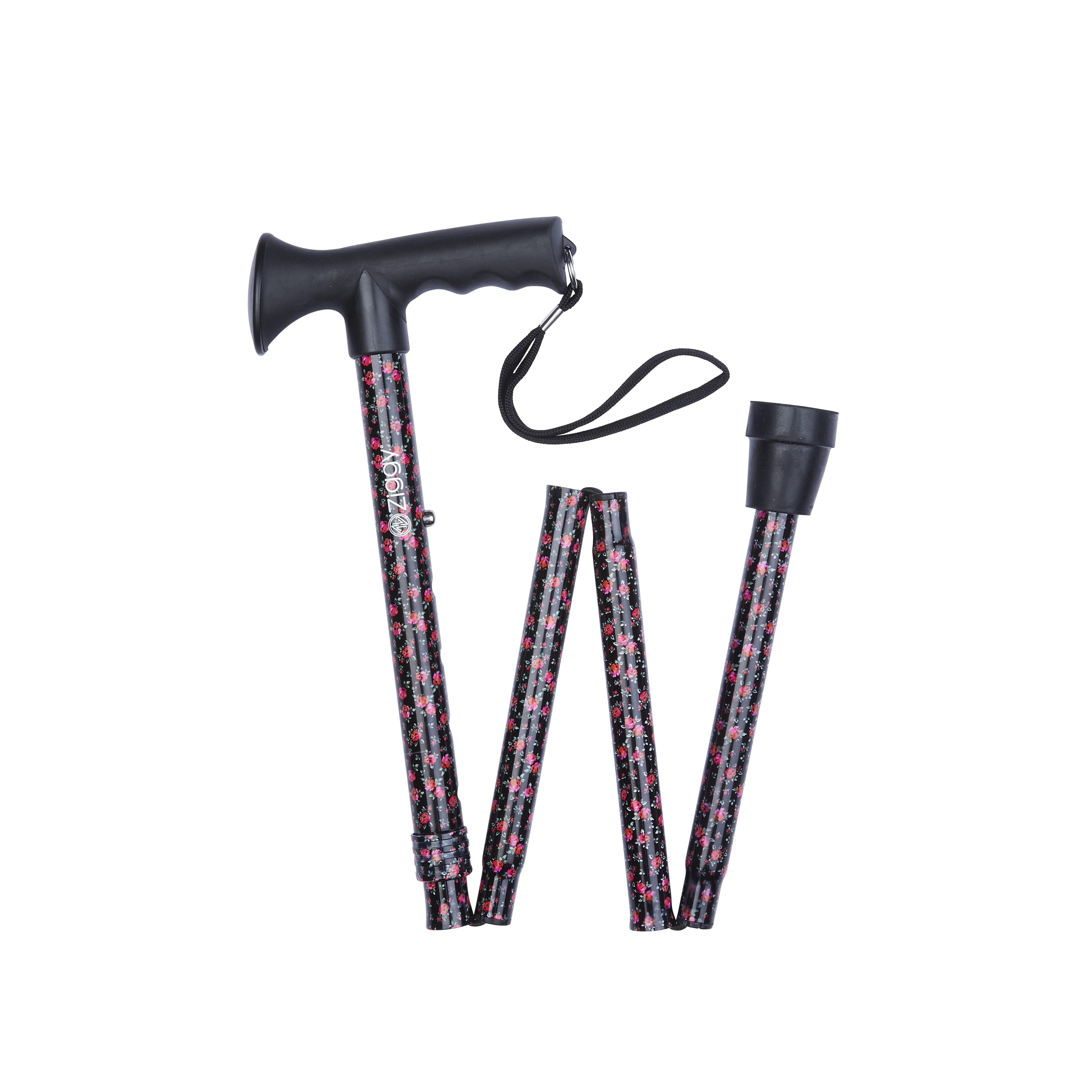 Folding Stick with Gel Grip Handle Black …