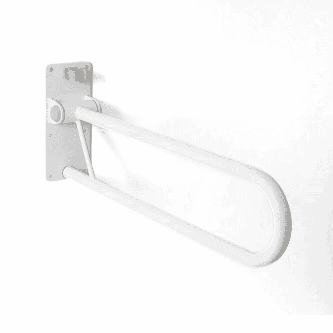 folding toilet support rail