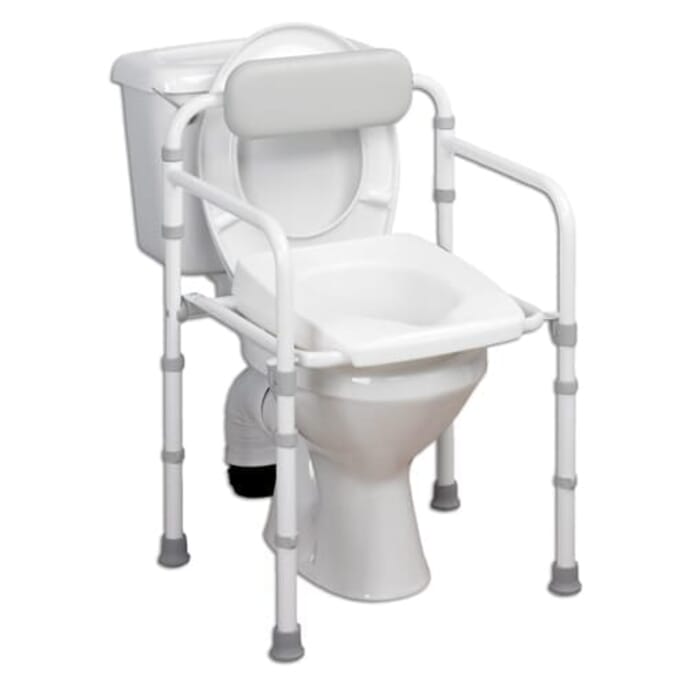 folding uni toilet frame