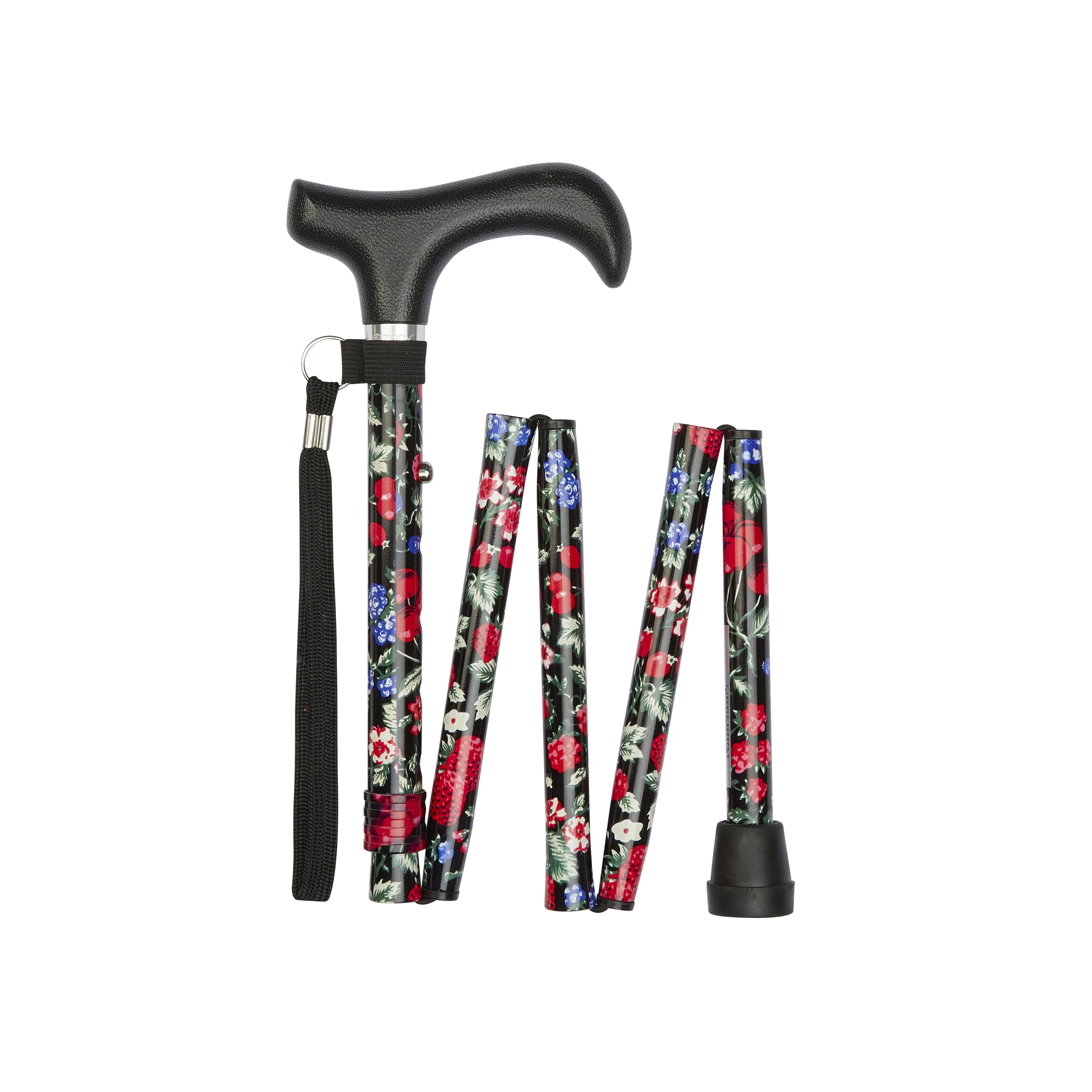 View Folding Walking Stick Fruit Pattern information