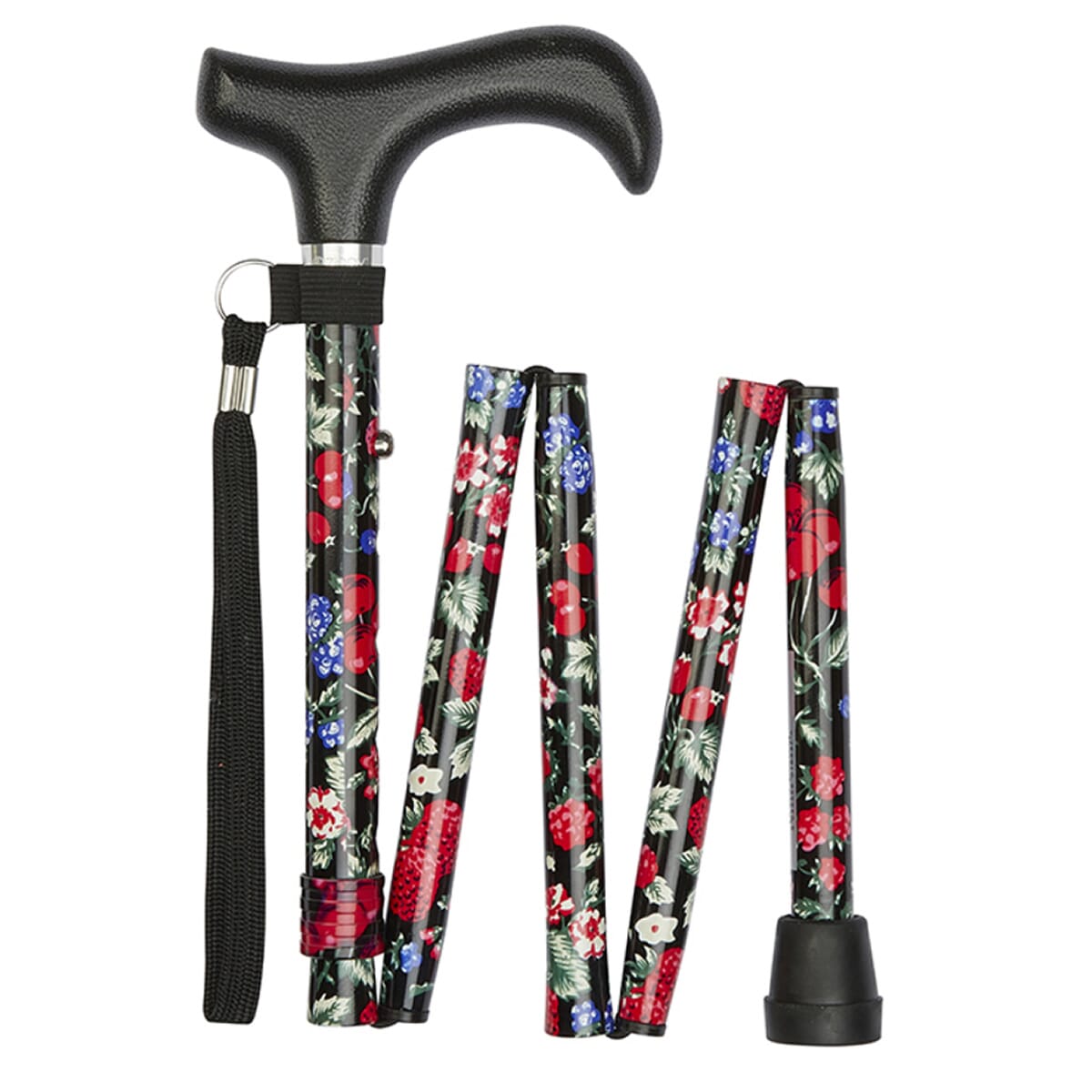 View Folding Walking Stick Fruit Pattern information