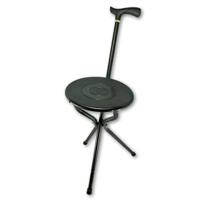 folding walking stick seat