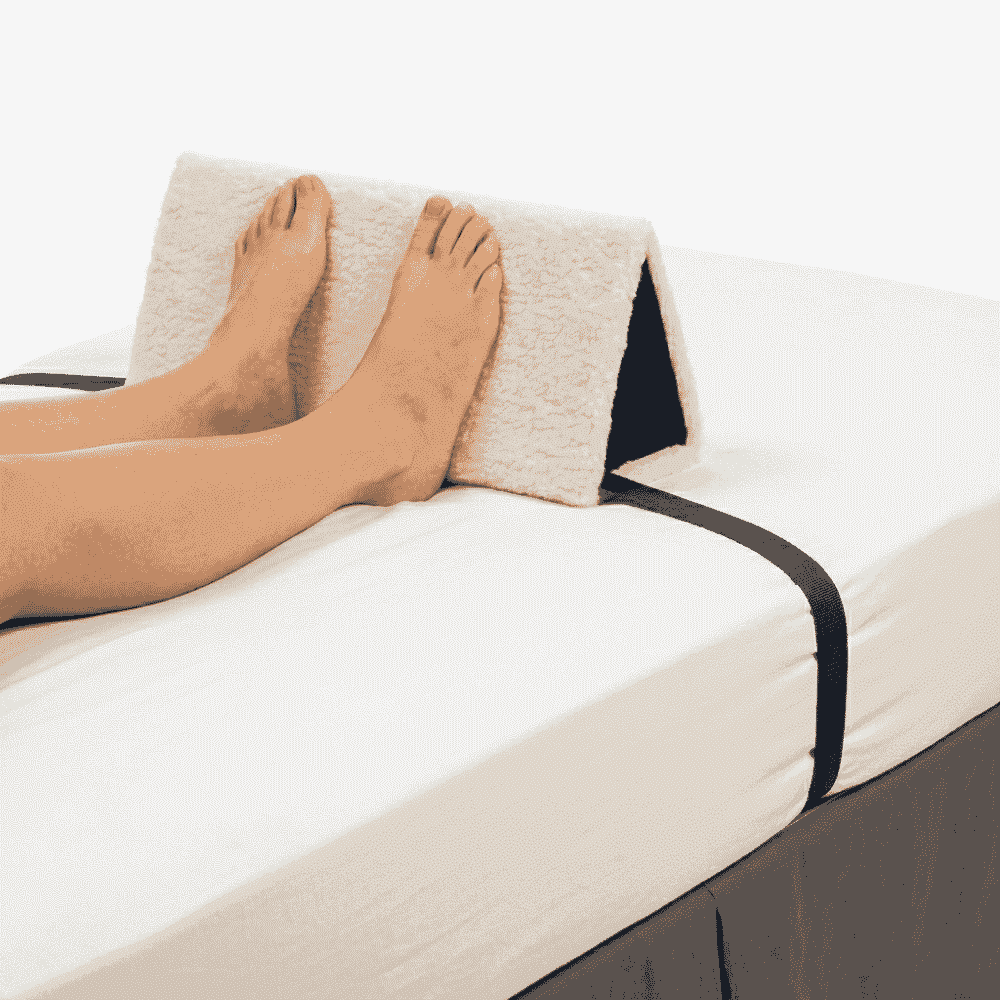 foot board on bed in use