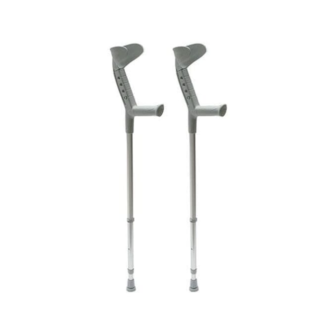 forearm crutches with open cuff