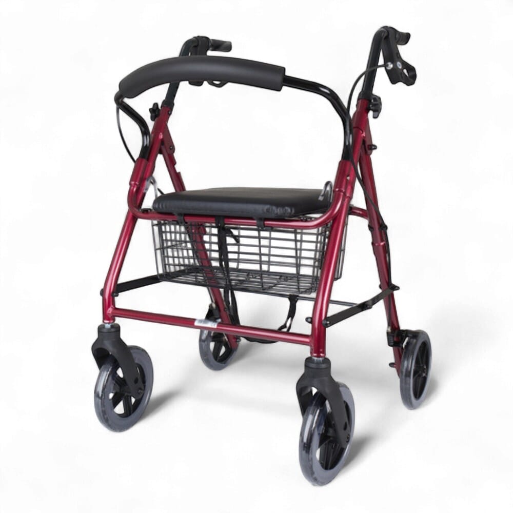 View Four Wheeled Rollator with Seat information