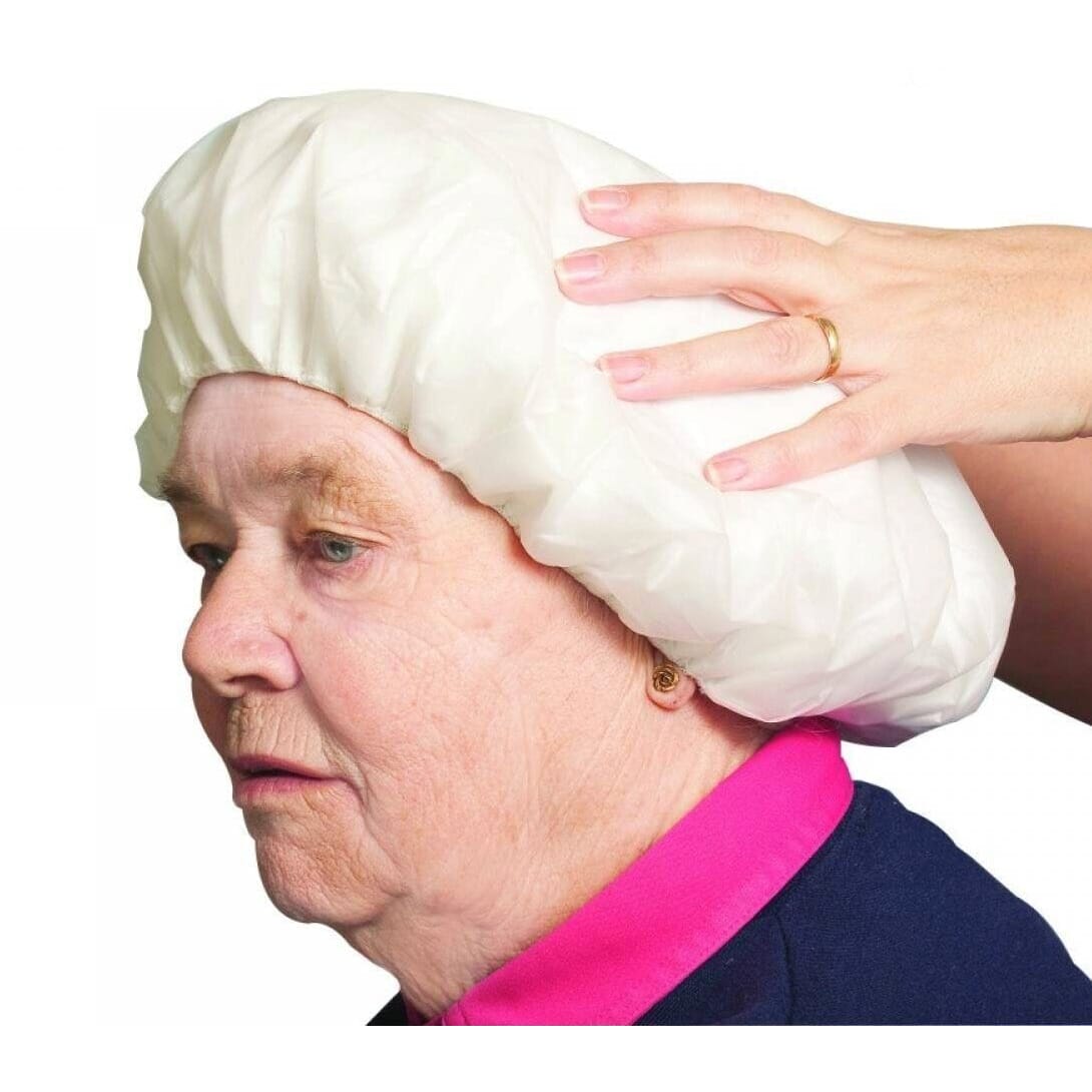 fragrance free shampoo cap in action