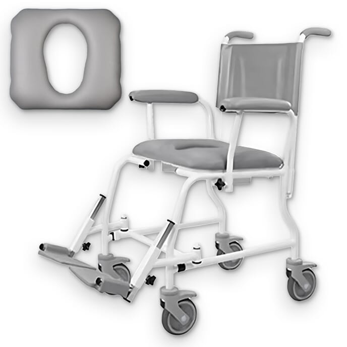 freeway t40 shower chair with cut out seat standard 49cm