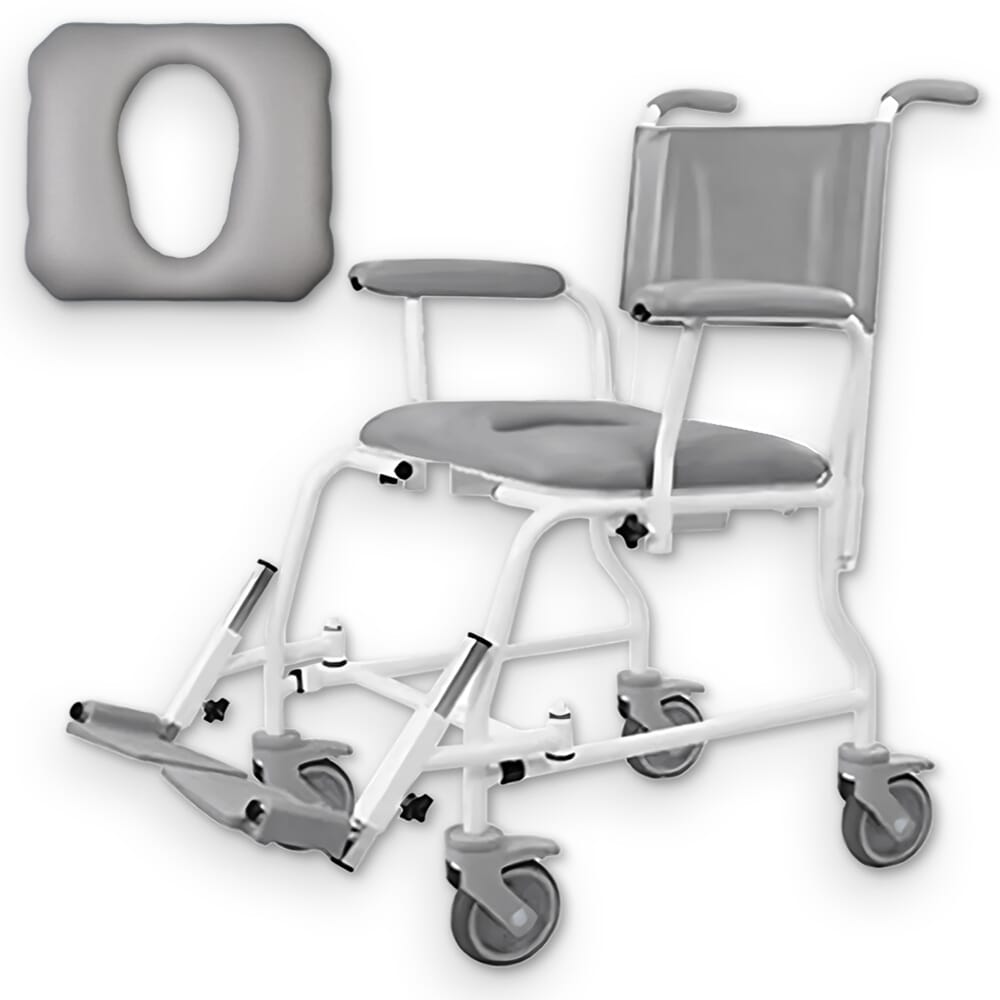 View Freeway T40 Shower Chair with Cut Out Seat Wide 54cm 21 information
