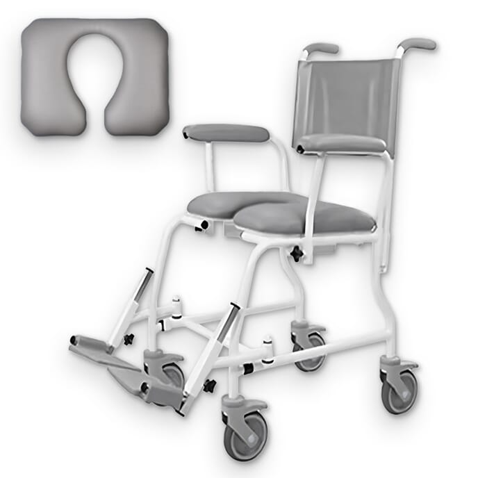 freeway t40 shower chair with horseshoe seat narrow 44cm