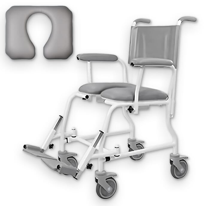 freeway t40 shower chair with horseshoe seat standard 49cm