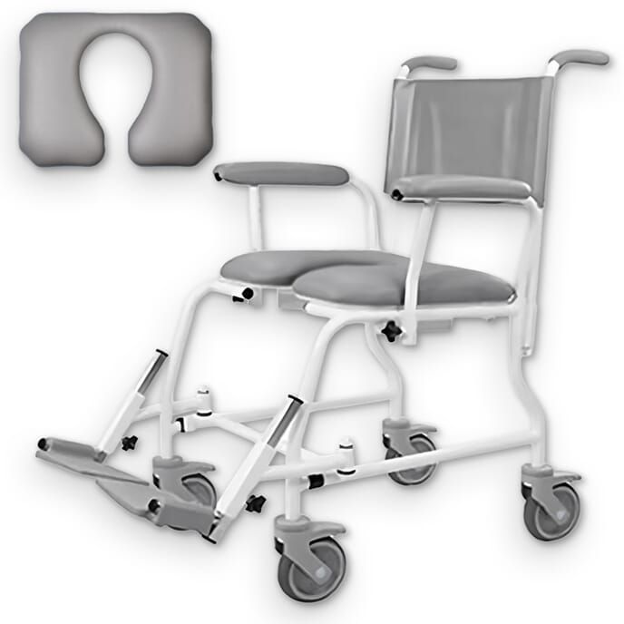 freeway t40 shower chair with horseshoe seat wide 54cm