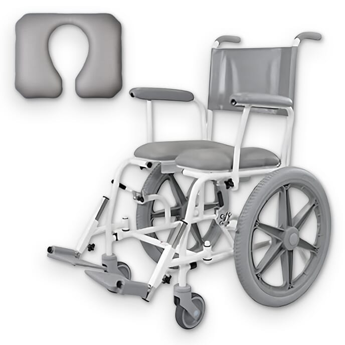 freeway t60 shower chair with horseshoe seat standard 49cm