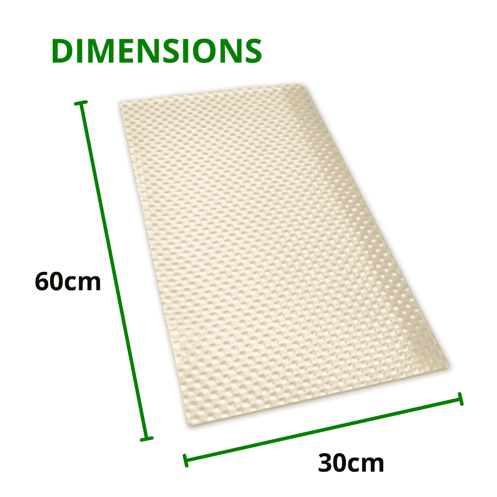 fridge drawer liner almond dimensions