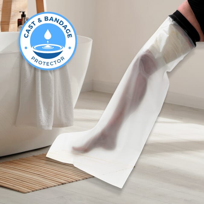 full leg cast and dressing protector 1