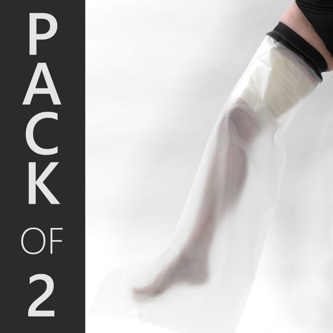 full leg cast and dressing protector pack of 2
