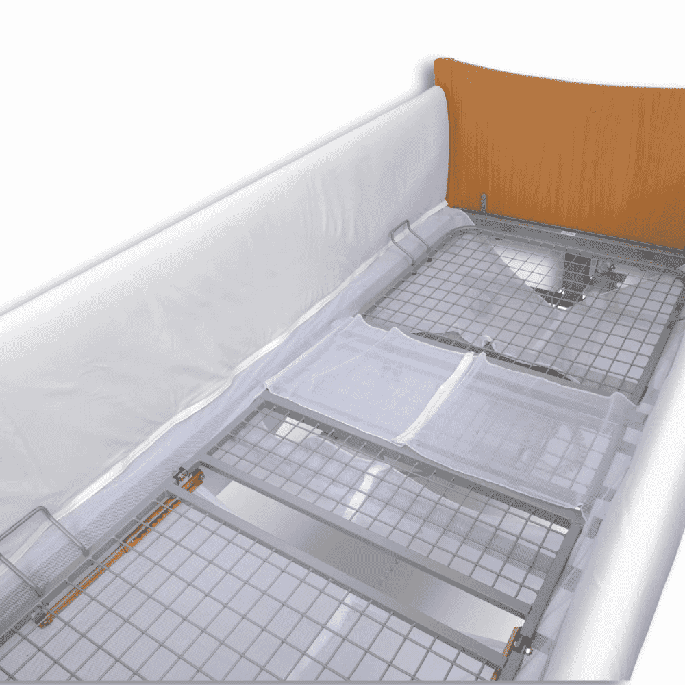 full length connected cot bumpers top