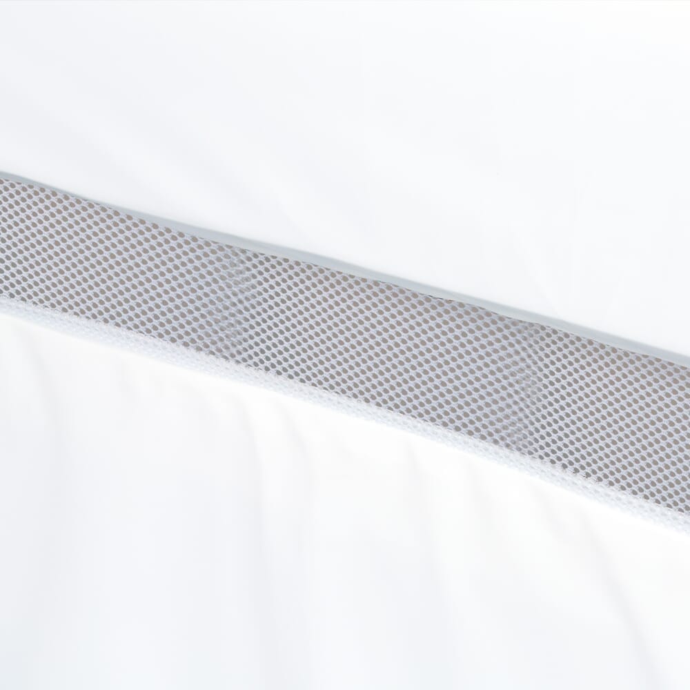 full length mesh bed rail protectors close up net