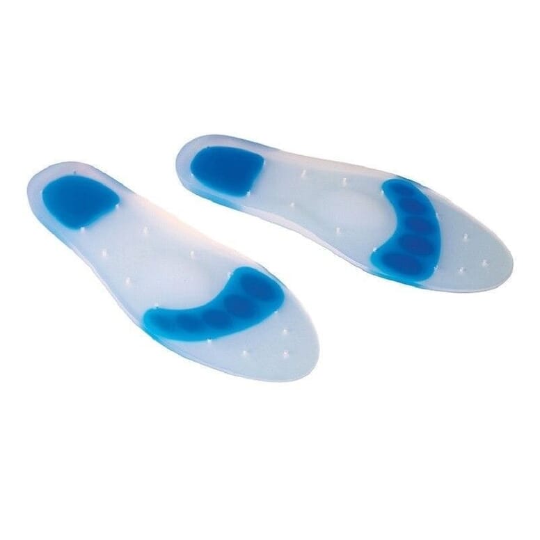 full length silicone insoles with pads