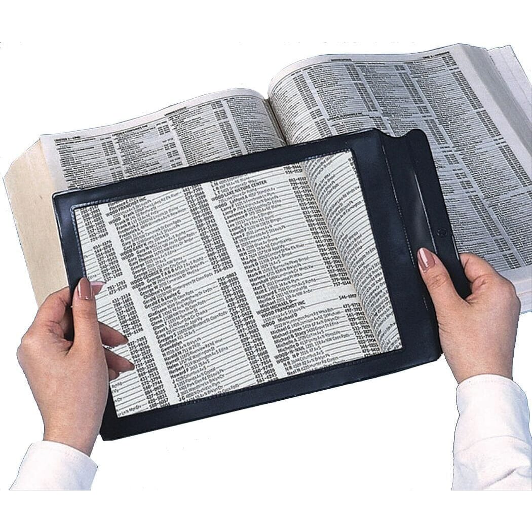 full page magnifier in use