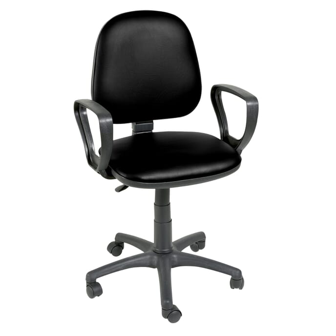 gas lift chair with arms black