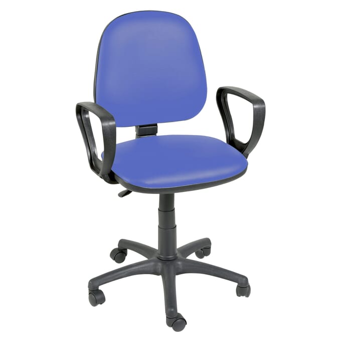 gas lift chair with arms bluebell