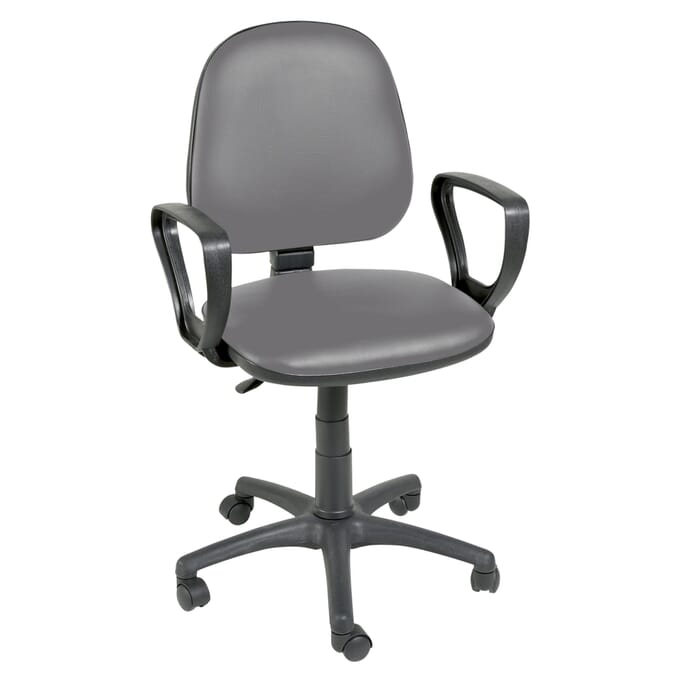 gas lift chair with arms grey