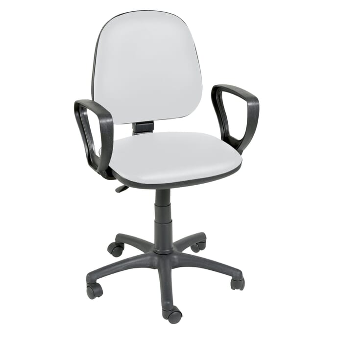 gas lift chair with arms white