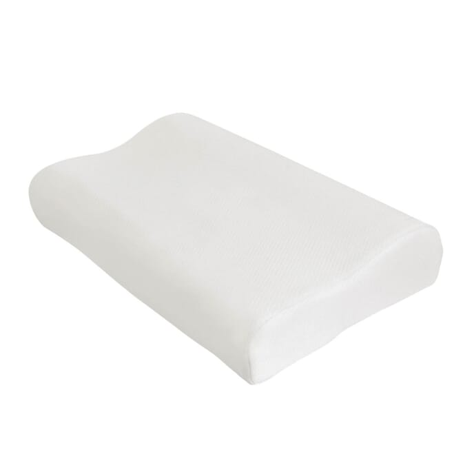 gel and memory foam contoured pillow