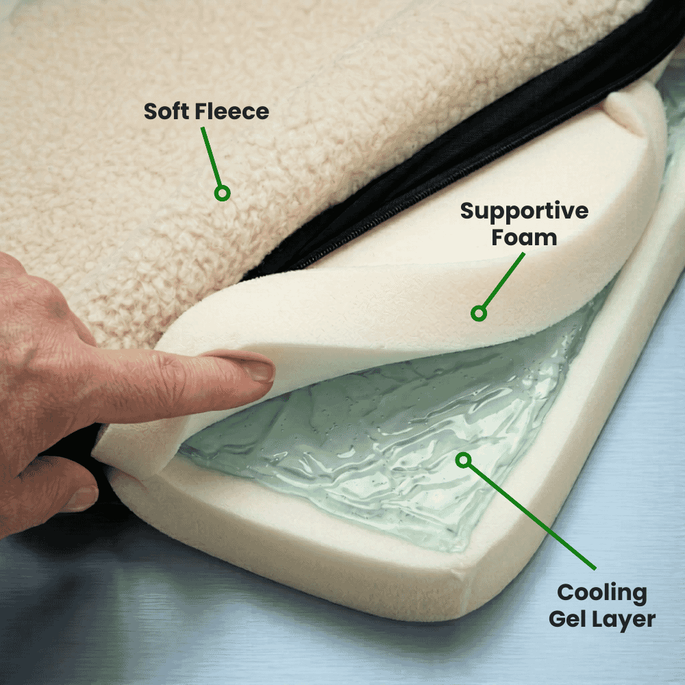 gel comfort wheelchair cushion layers