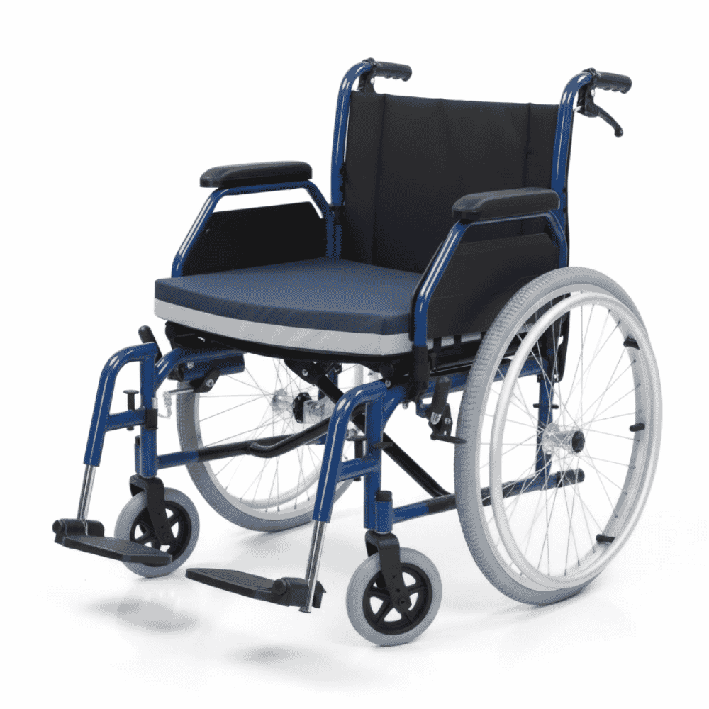 gel filled wheelchair seat cushion on wheelchair