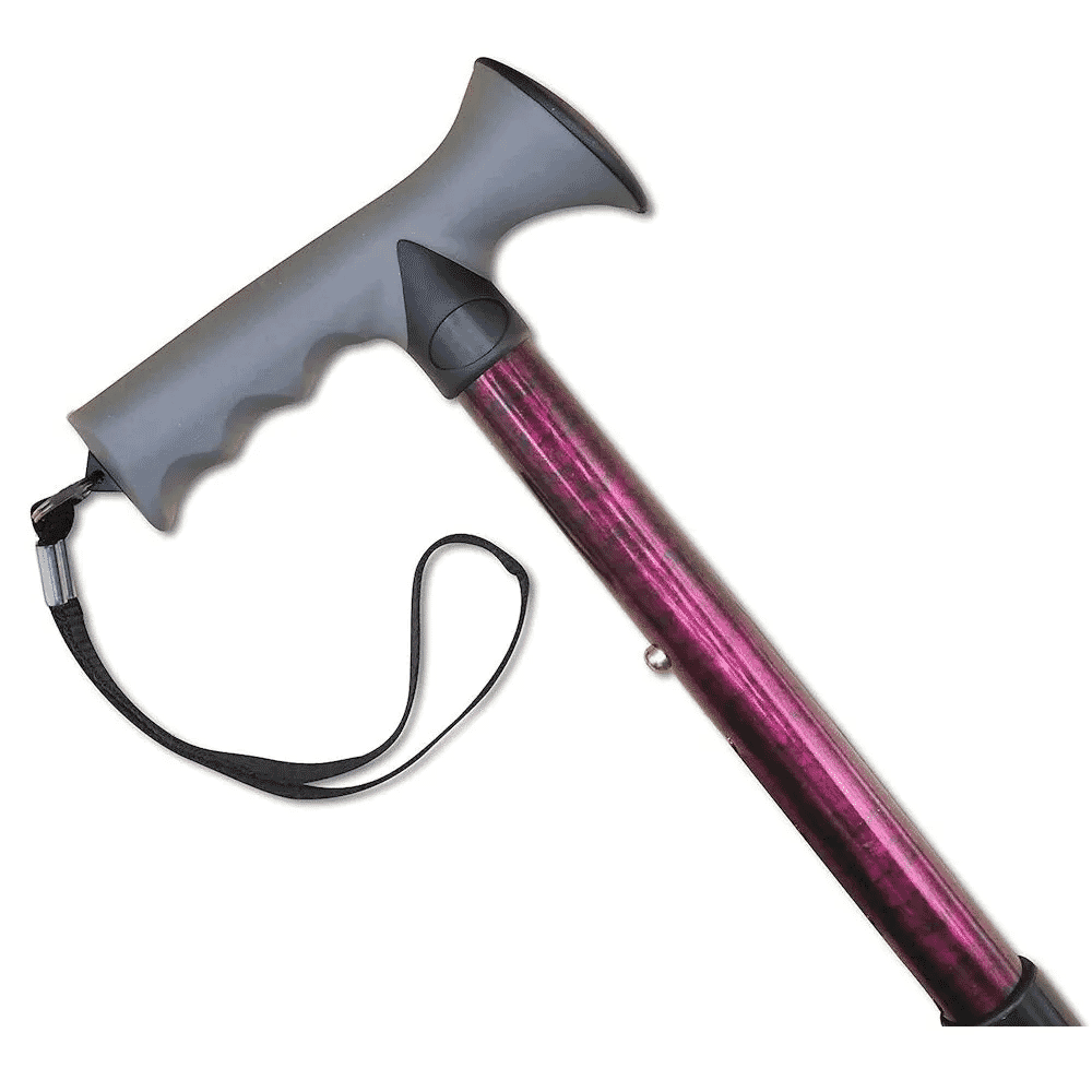 gel handle folding walking stick gel handle