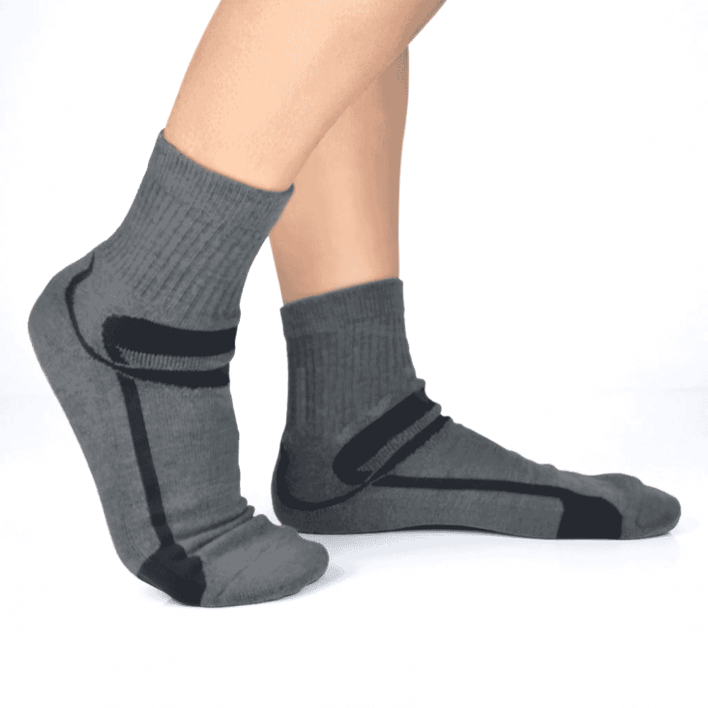 geluscious mens moisturising socks in use