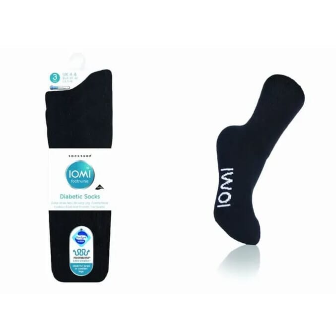 gentle grip cushioned foot diabetic socks 3 pairs 4 8 black
