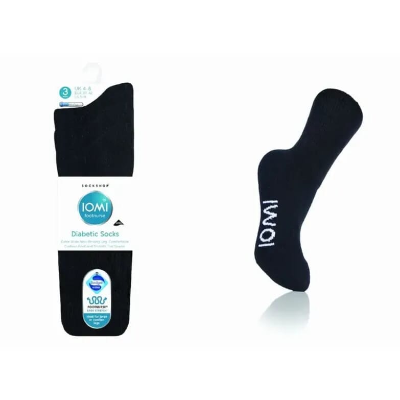 gentle grip cushioned foot diabetic socks 3 pairs 4 8 black
