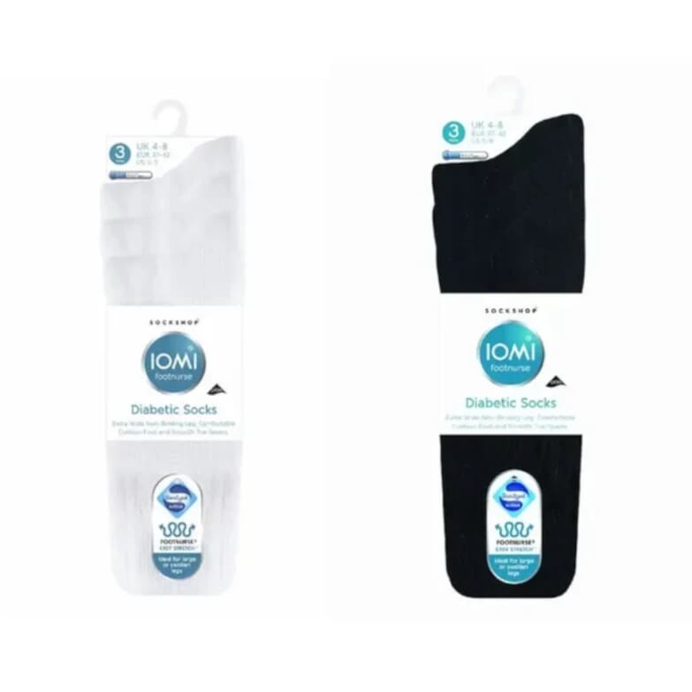 View Gentle Grip Cushioned Foot Diabetic Socks 3 Pairs Size 48 Black information