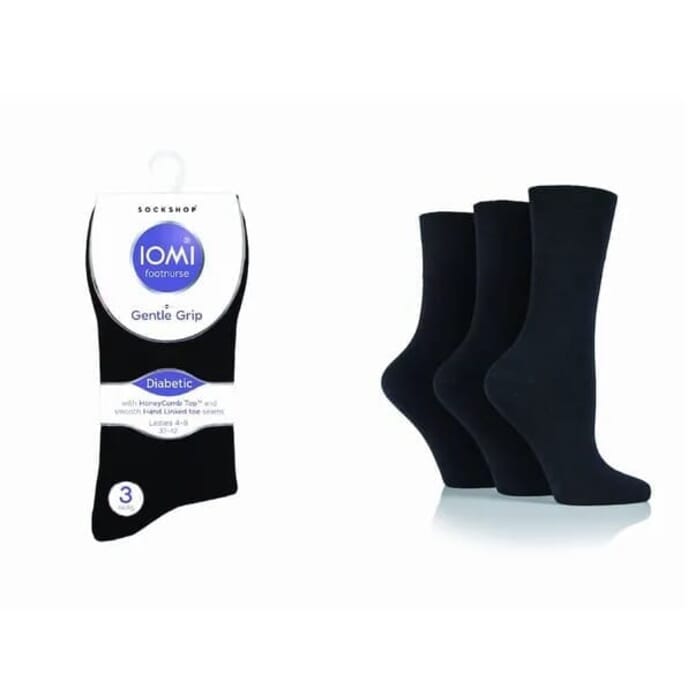 gentle grip diabetic socks 3 pairs