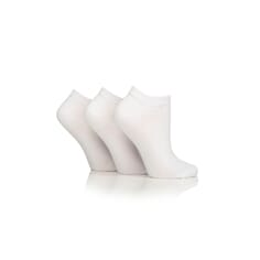 Gentle Grip Diabetic Trainer Socks - 3 Pairs - Size 4-8, White