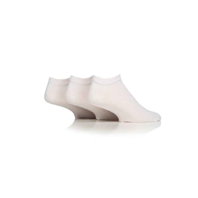 gentle grip diabetic trainer socks 3 pairs size 6 11 white