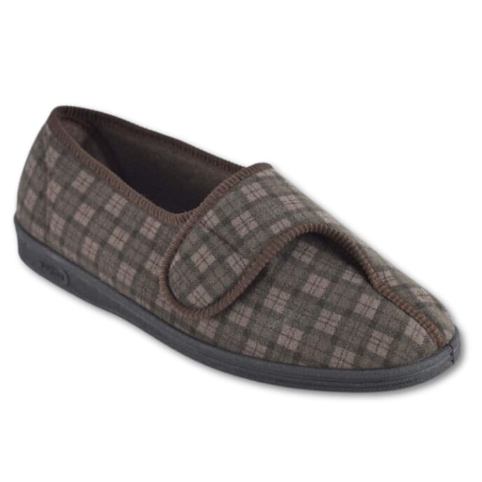 gents paul slipper brown